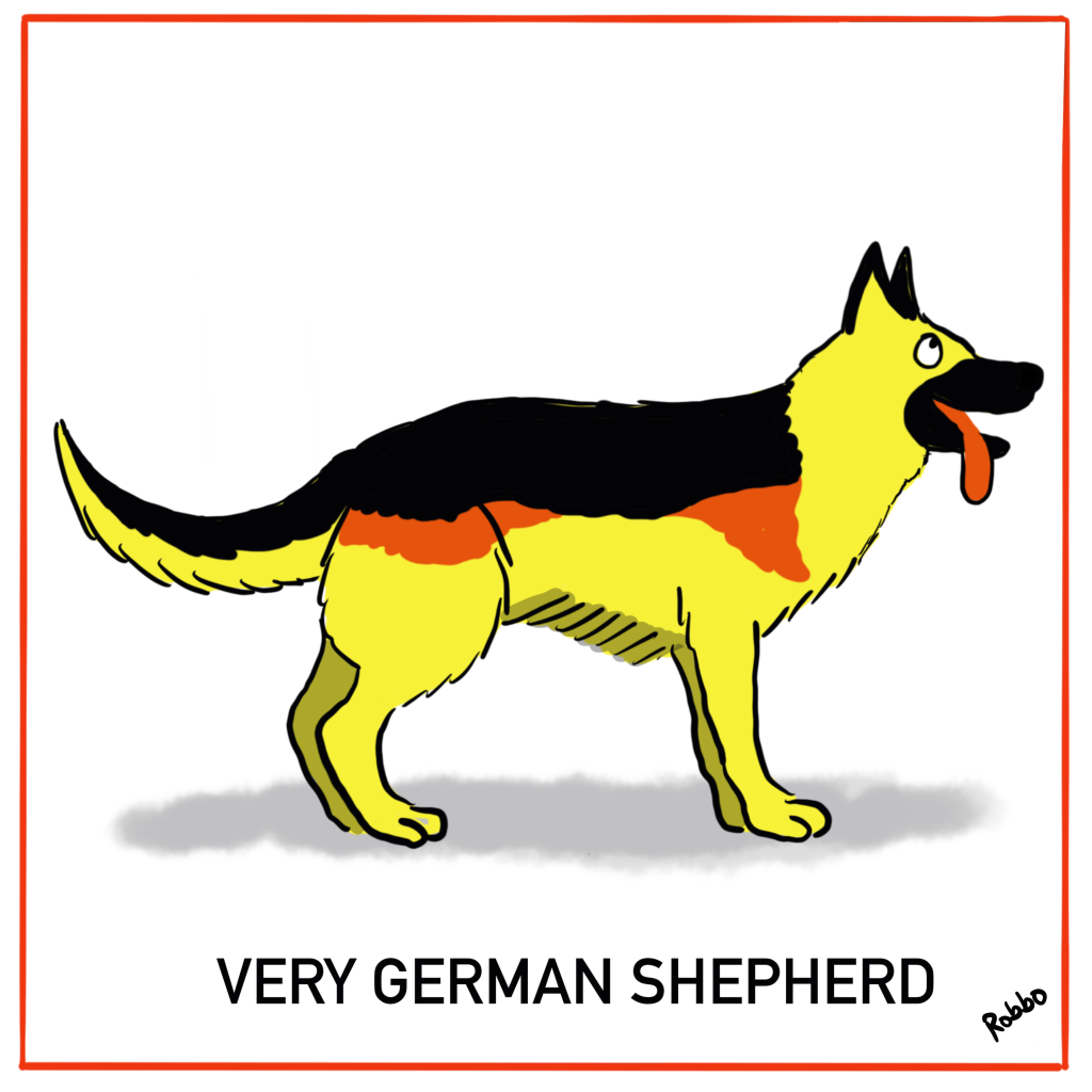 German Shepherd Cartoon