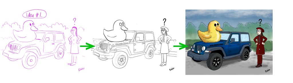 Jeep Drawings