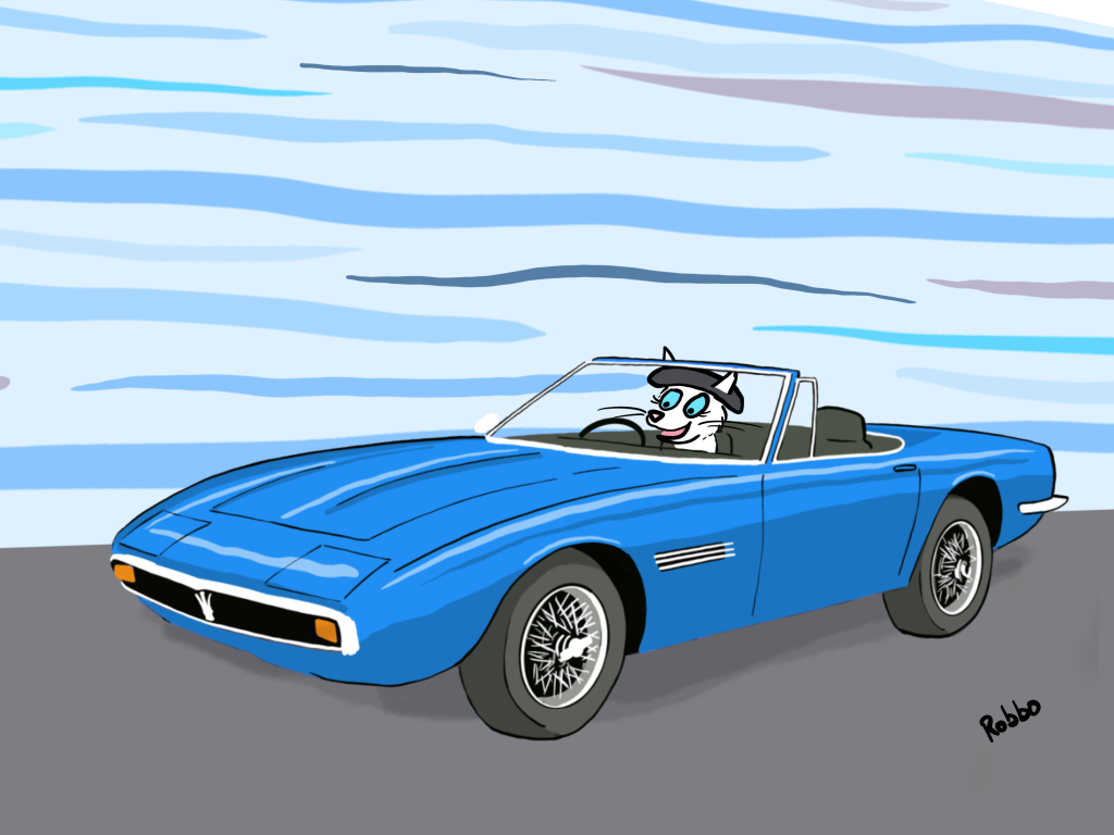 Maserati car artwork