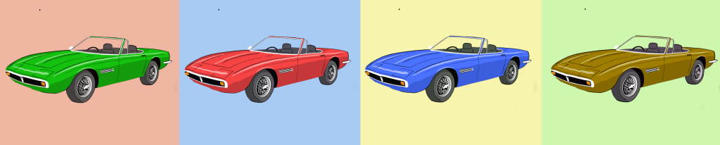 Maserati cartoon collection