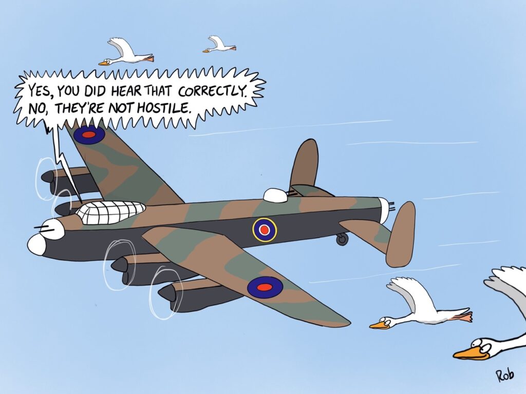 Avro Lancaster Cartoon