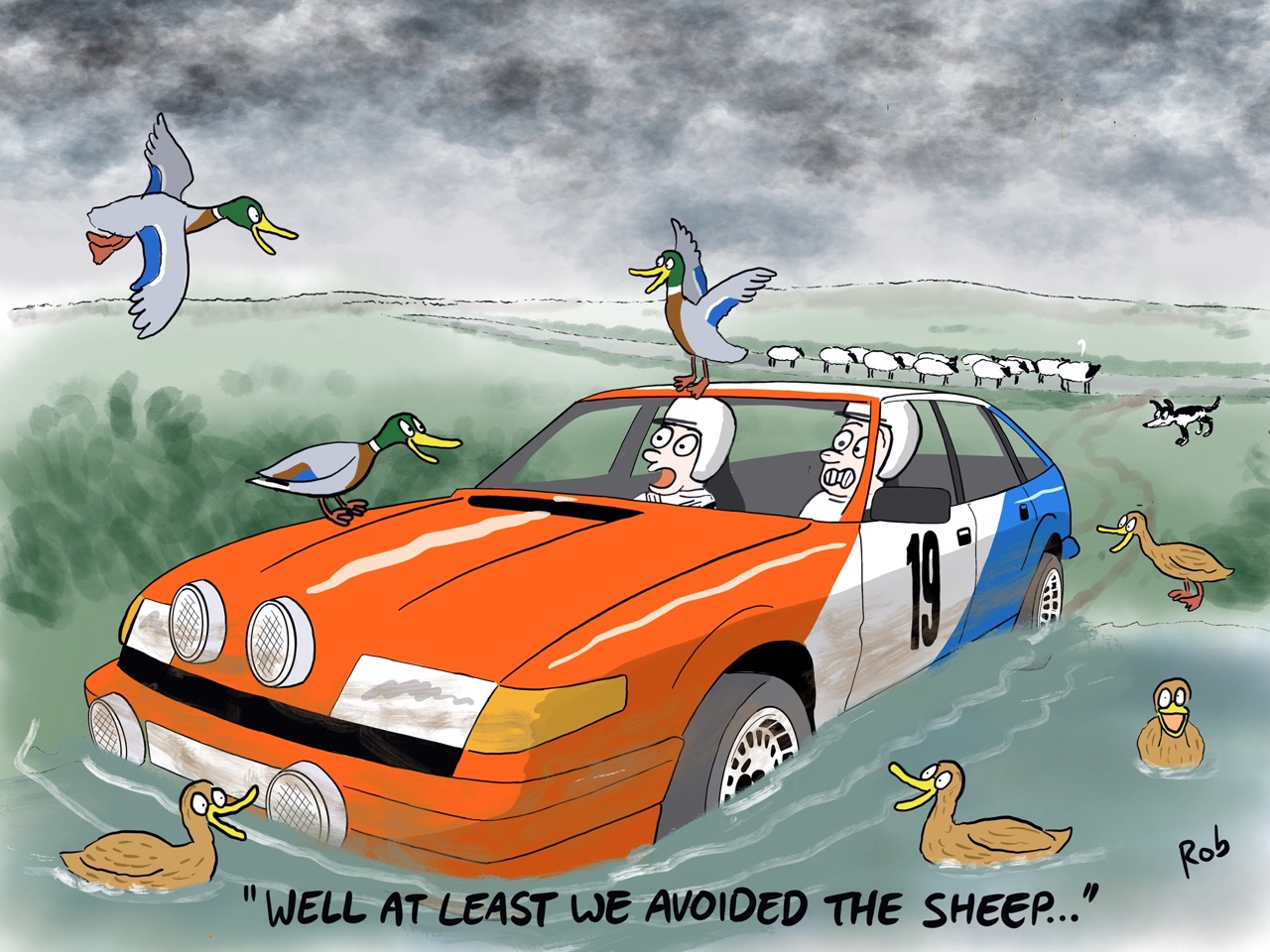 Rally - In the water! - Moving Cartoons