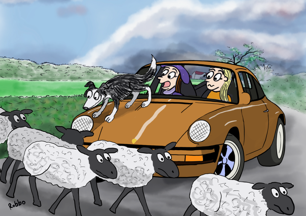 Porsche cartoons