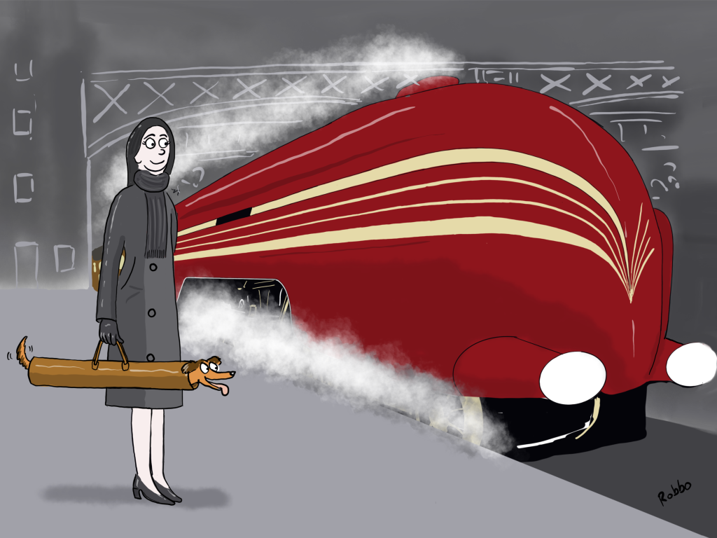 Steam-train cartoon