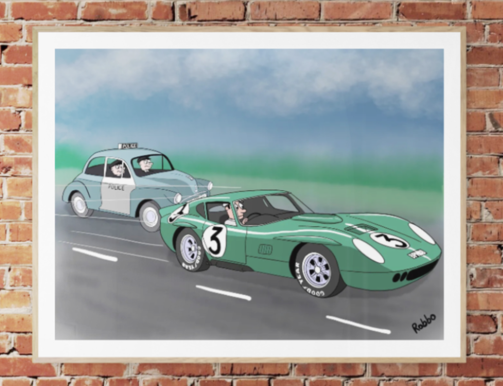 AC cobra art on wall