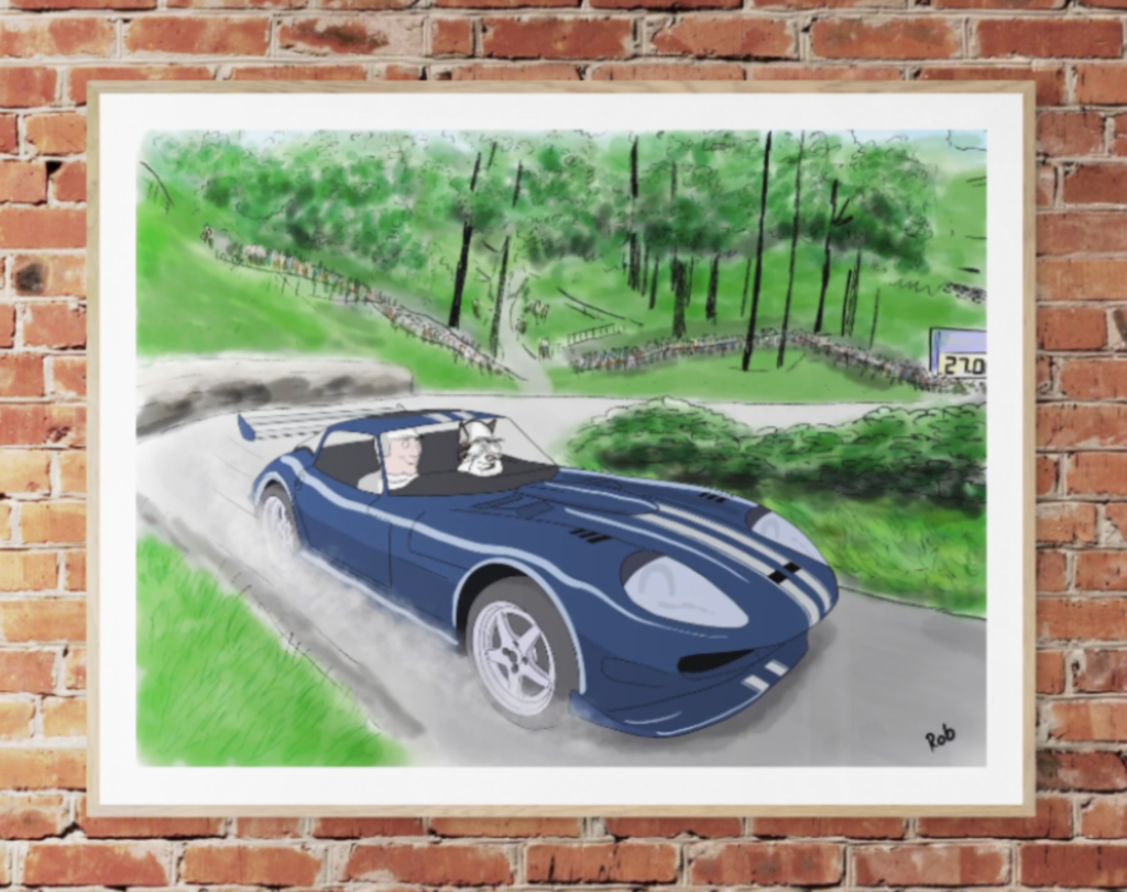 Car illustrator Marcos