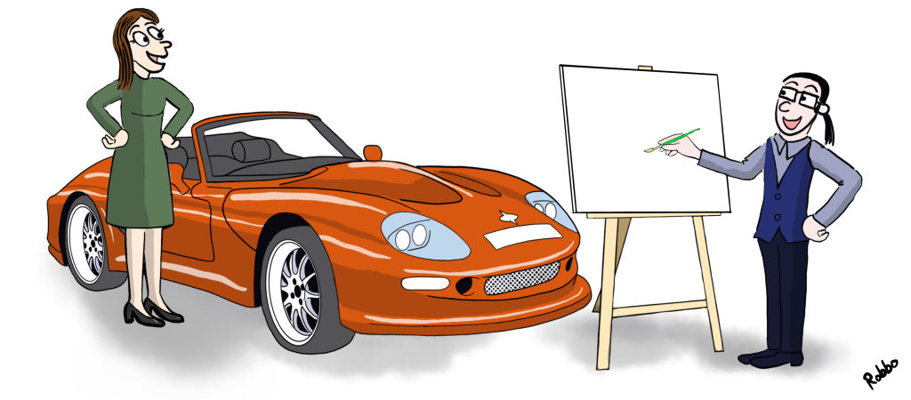 I want to commission Marcos car art