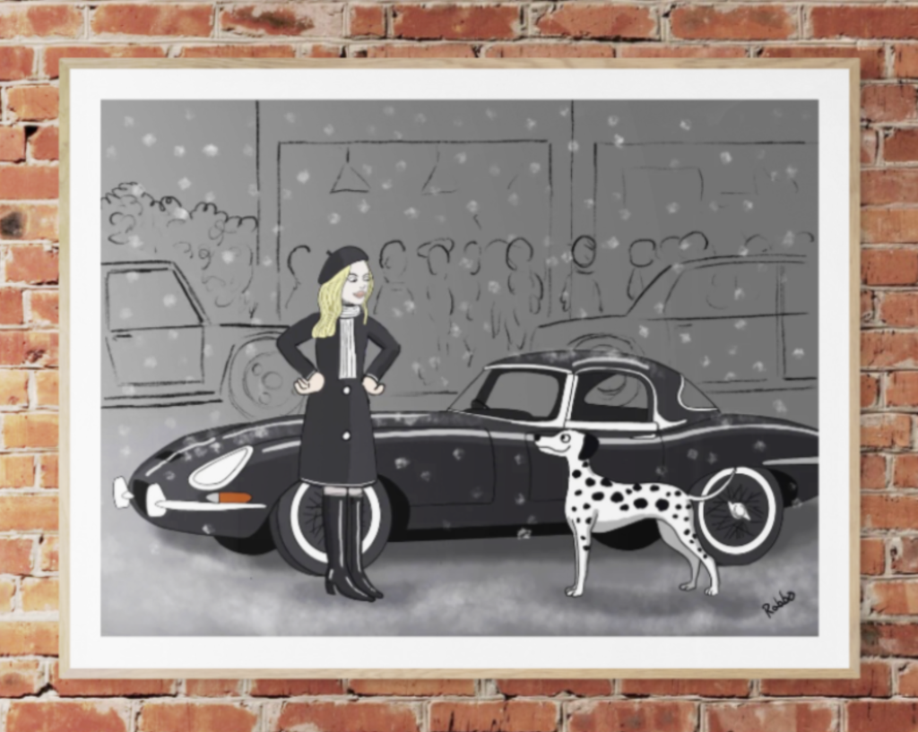E-type wall art