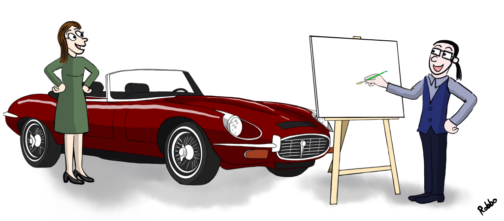 Jaguar E-type art