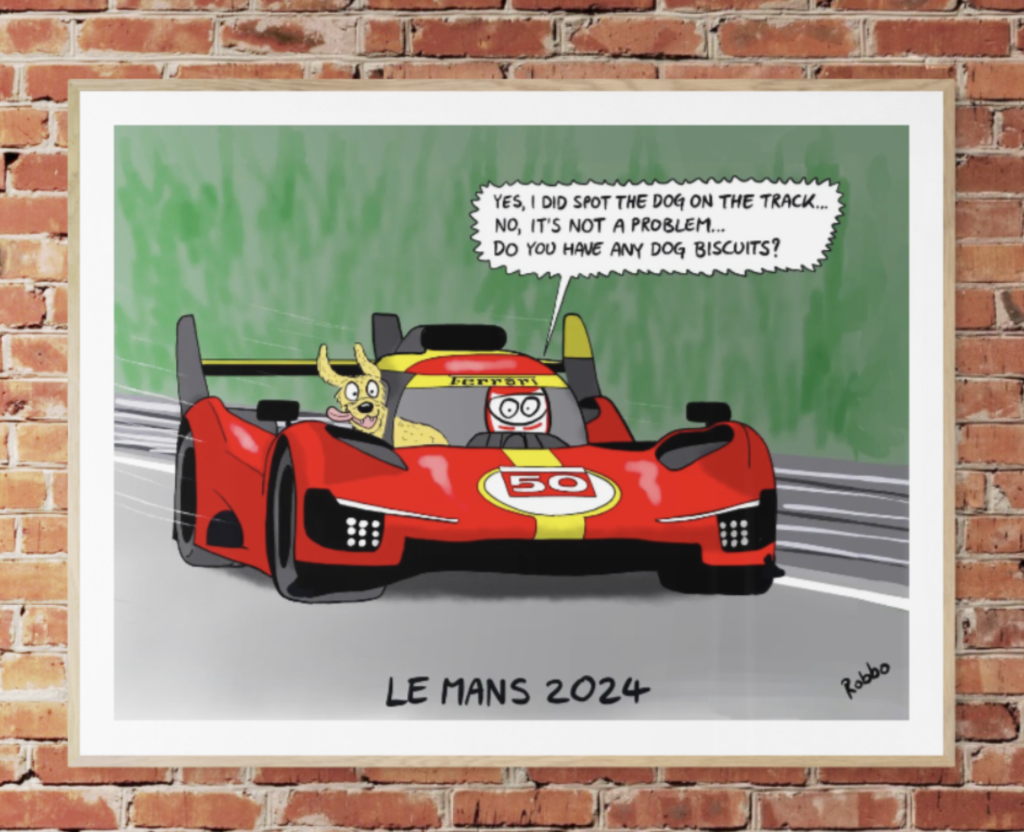 Ferrari Cartoon Art