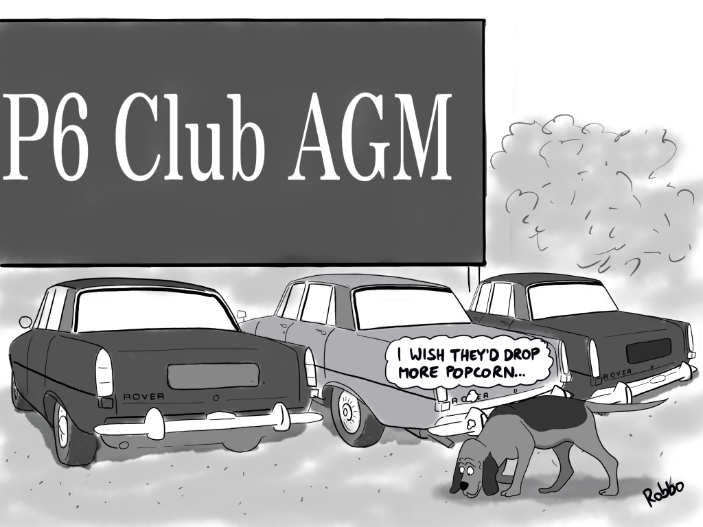 Rover P6 Club cartoon