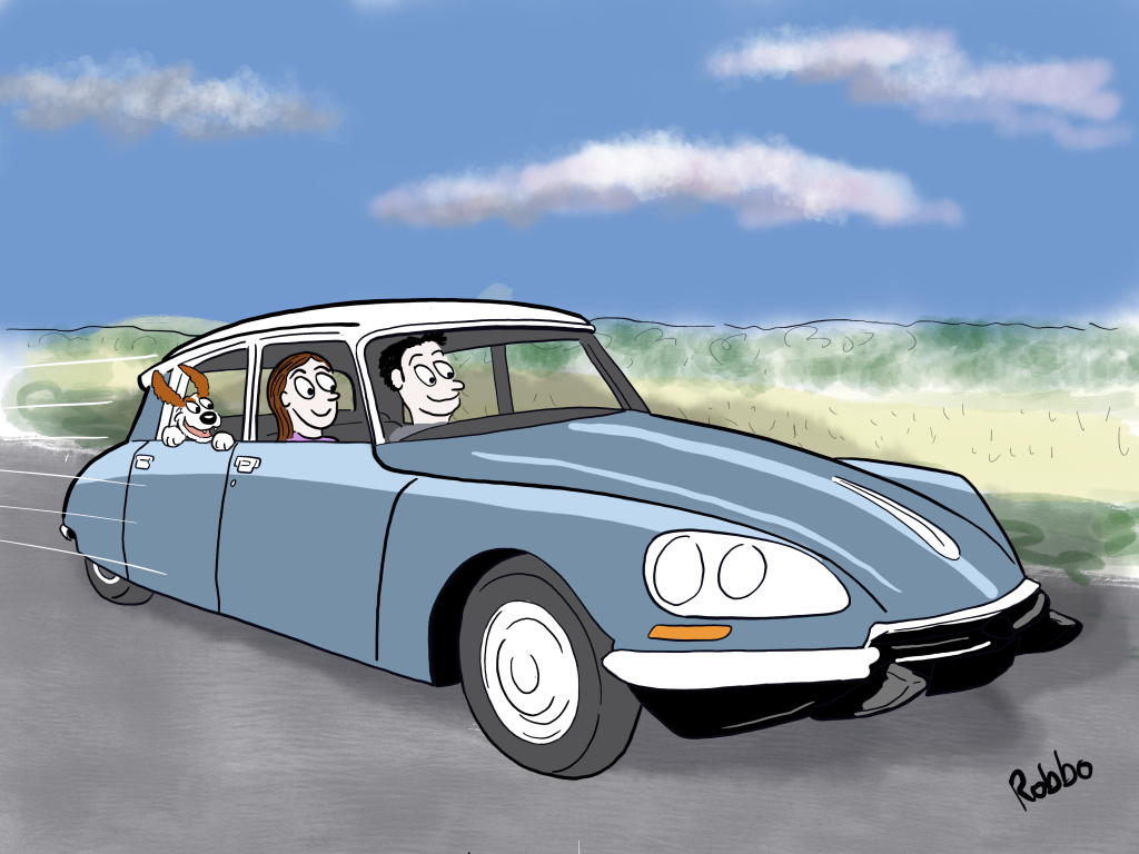 Citroën DS cartoon