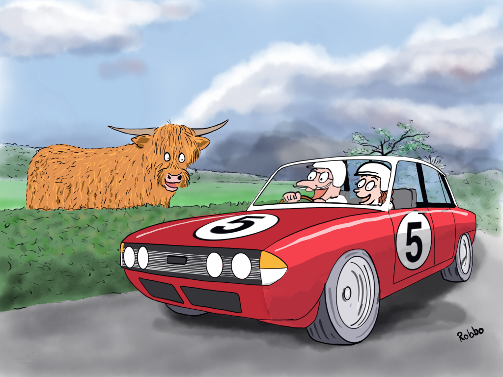 Triumph 2500 cartoon