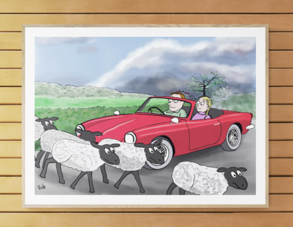 Triumph Spitfire art