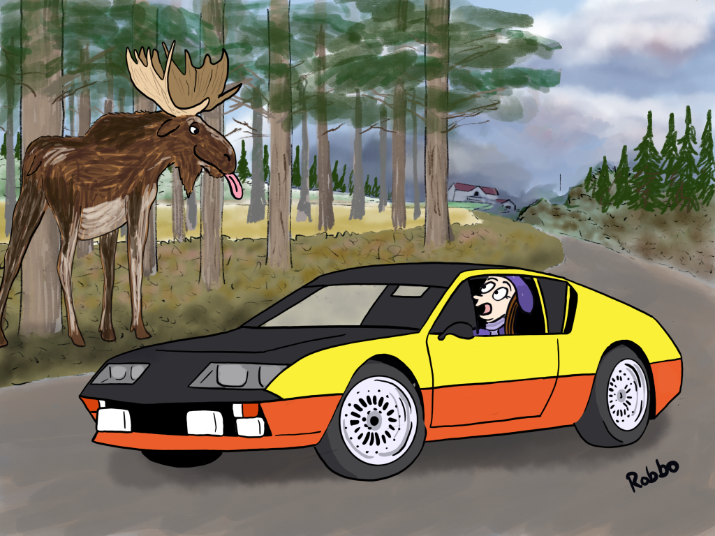 Alpine Renault Cartoon