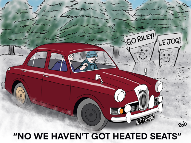 Riley car cartoon commission