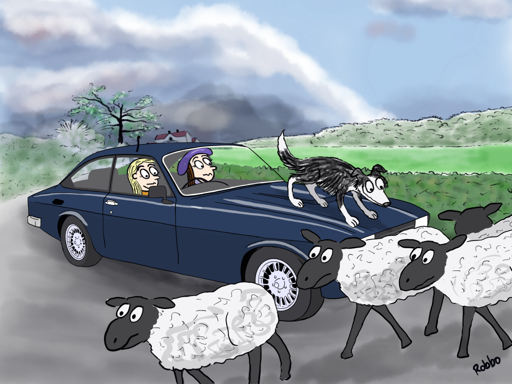 Bristol Car Cartoon